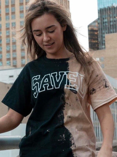 Bleached Saved Tee - Saved by Christ Apparel