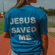 BLUE JESUS SAVED ME TEE